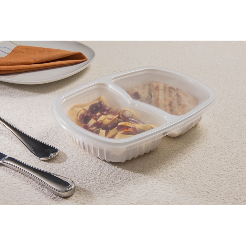 Foto BANDEJA REFEIÇÃO 2 DIVISÓRIAS 1150ML BR G 322 GALVANOTEK/560166