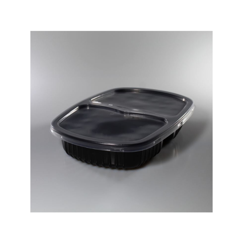 Foto BANDEJA REFEIÇÃO 2 DIVISÓRIAS 1150ML PR G 322 GALVANOTEK/570517