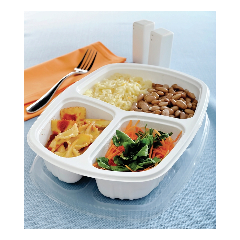 Foto BANDEJA REFEIÇÃO 3 DIVISÓRIAS 1150ML BR G 330 GALVANOTEK/550806