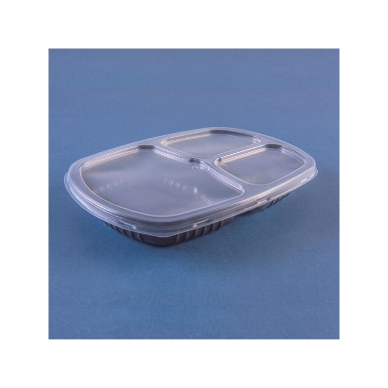 Foto BANDEJA REFEIÇÃO 3 DIVISÓRIAS BAIXO 850ML PR G 331 GALVANOTEK/550808