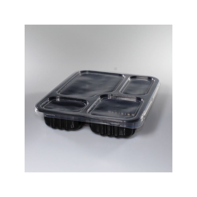 Foto BANDEJA REFEIÇÃO 4 DIVISÓRIAS 1225ML PR G 324 GALVANOTEK/570557