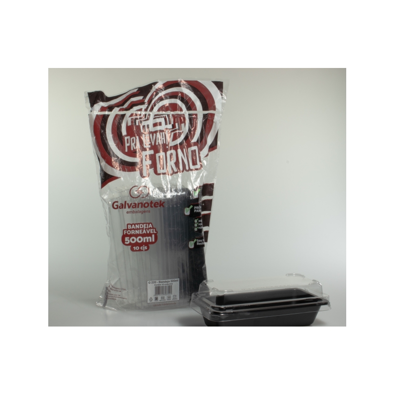 Foto FORMA RETANGULAR PRETA 500ML G 220 SF GALVANOTEK/573276