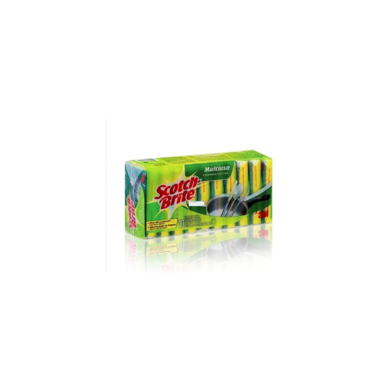 Foto ESPONJA DF SCOTCH BRITE 3M PCT C/ 10UN