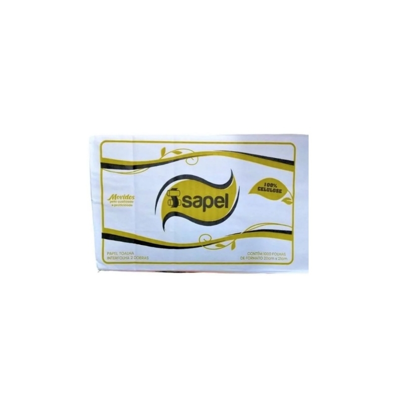 Foto PAPEL TOALHA INTERFOLHA 100% CELULOSE BRANCO NEVE 20X21 ISAPEL/20109