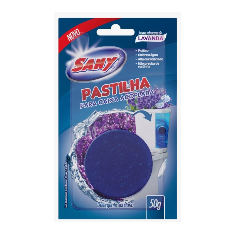 Foto PEDRA SANITÁRIA CX ACOPLADA 50GRS LAVANDA SANY