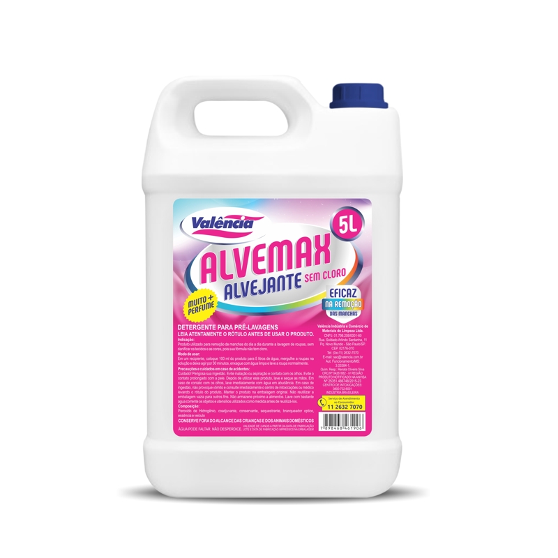 Foto ALVEJANTE SEM CLORO 5LTS ALVEMAX VALENCIA