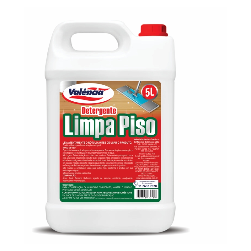 Foto LIMPA PISO 5LTS DETERGENTE VALENCIA