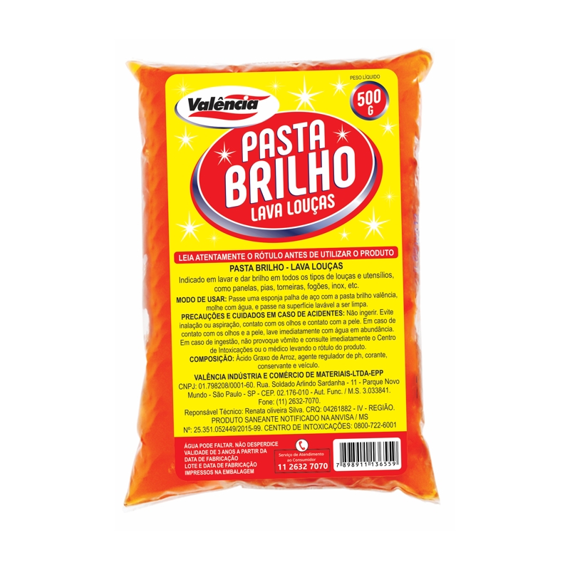 Foto PASTA BRILHO 500GRS VALENCIA