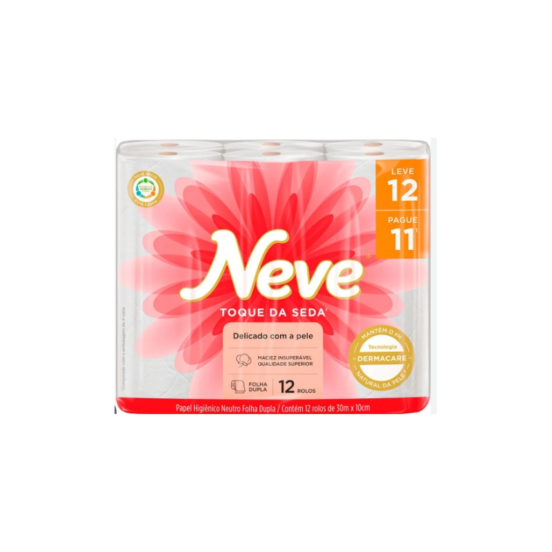 Foto PAPEL HIGIENICO NEVE FL DUPLA  12RLS 20MTS