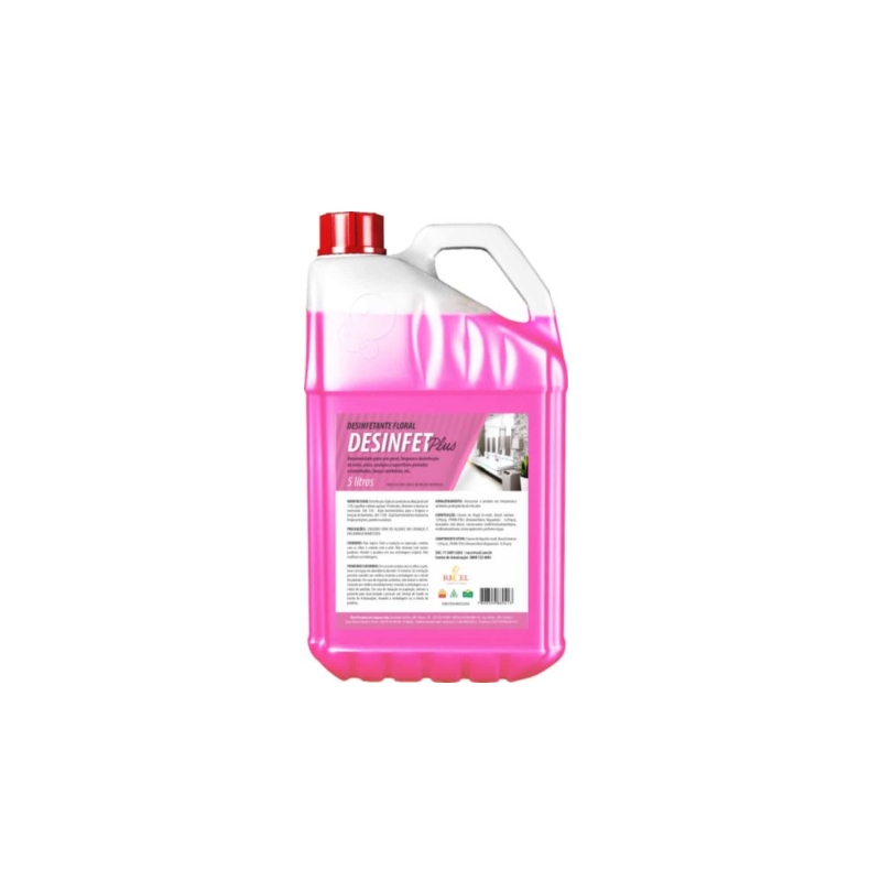 Foto DESINFET PLUS FLORAL DESINFETANTE CONCENTRADO 5LTS RICCEL