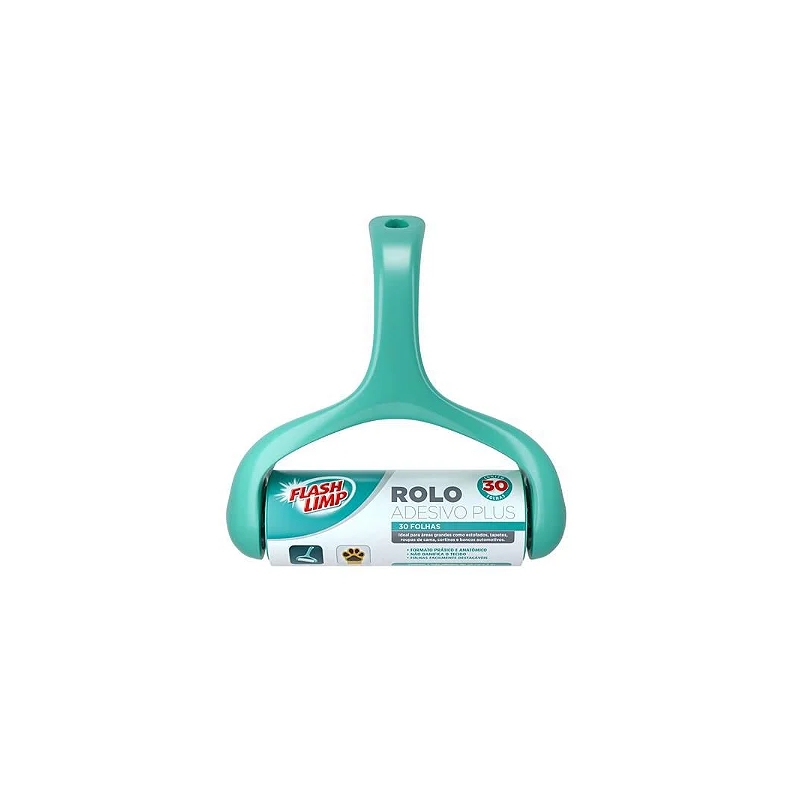 Foto ROLO ADESIVO PLUS 30 FOLHAS FLASH LIMP