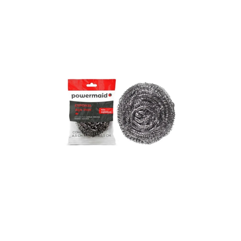 Foto ESPONJA INOX TAM UNICO PRATEADO POWERMAID