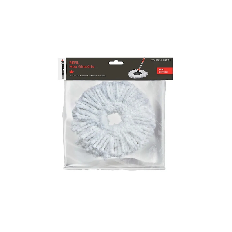 Foto REFIL MOP GIRATORIO TAM UNICO BRANCO FL POWERMAID