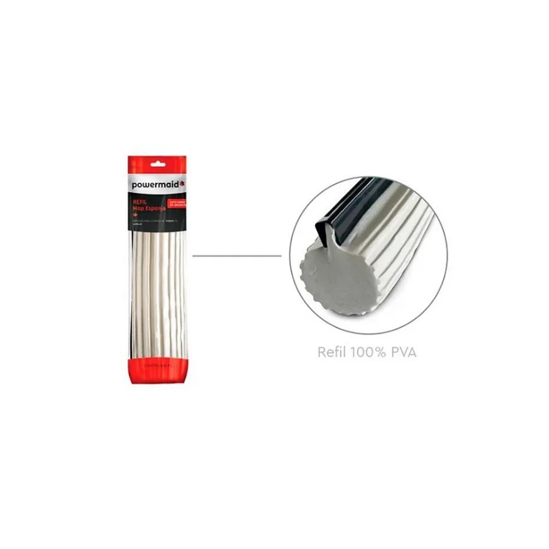 Foto REFIL MOP ESPONJA TAM UNICO CINZA POWERMAID