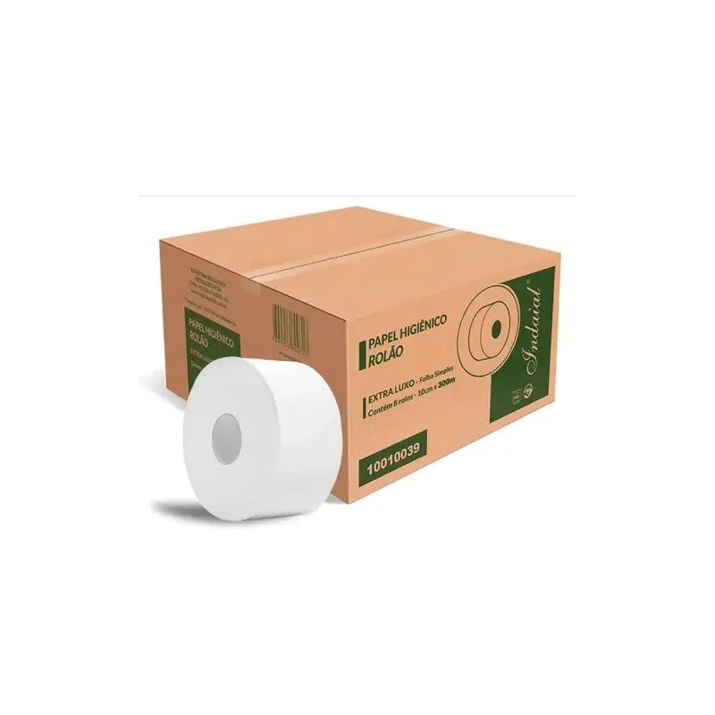 Foto PAPEL HIGIENICO ROLAO FS 17G INDAIAL ELX 11CM X 300M IPEL