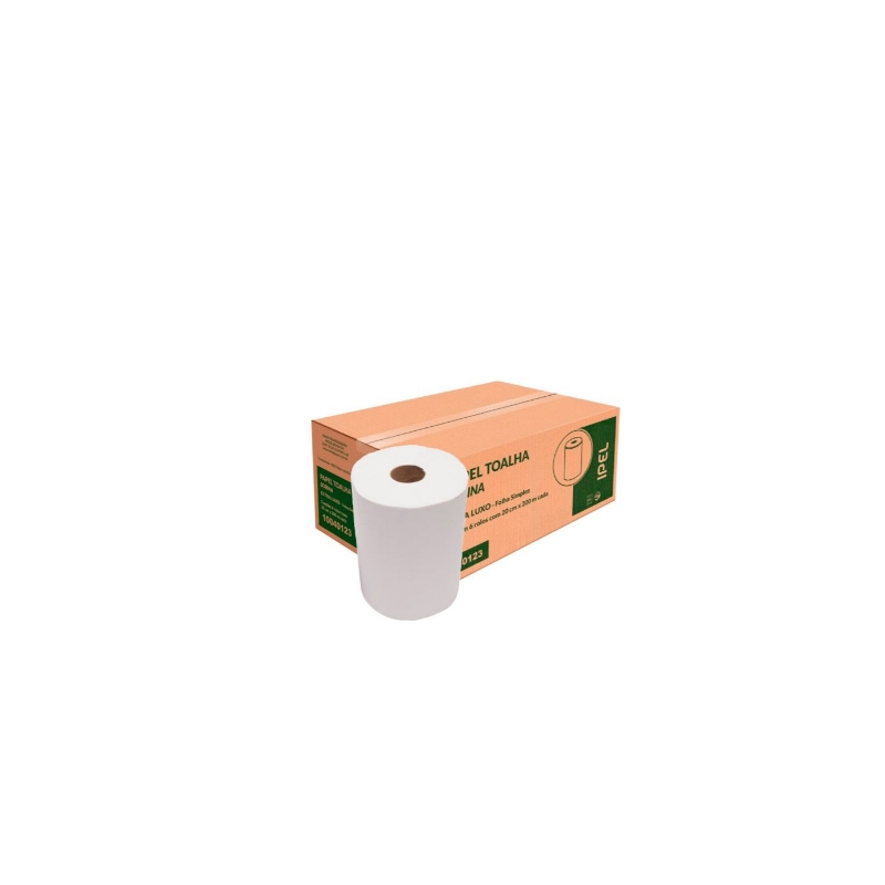 Foto PAPEL TOALHA BOBINA FS IPE FIT ELX 20CM X 200M 19G