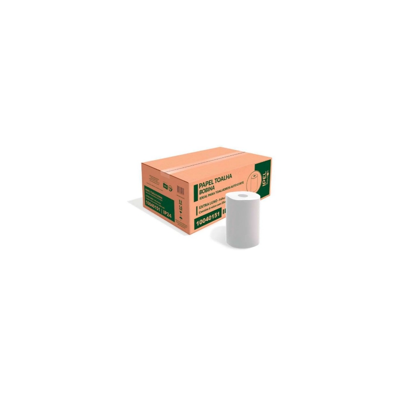 Foto PAPEL TOALHA BOBINA FS IPEL TRACTION ELX 20CM X 24CM 24G