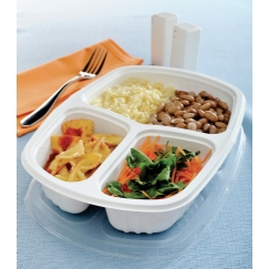 Foto BANDEJA REFEIÇÃO 3 DIVISÓRIAS 1150ML BR G 330 GALVANOTEK/550806