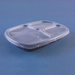 Foto BANDEJA REFEIÇÃO 3 DIVISÓRIAS BAIXO 850ML PR G 331 GALVANOTEK/550808