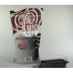 Foto FORMA RETANGULAR PRETA 500ML G 220 SF GALVANOTEK/573276