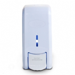 Foto DISPENSER P/SABONETE LIQ. ALCOOL GEL 800ML C/RESERV CINZA/BR NEW CLASSIC NOBRE