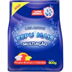 Foto SABÃO EM PÓ LAVA ROUPAS MULTI AÇÃO 800 GRS ESPUMAIS