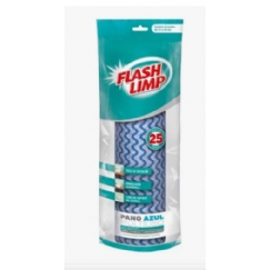 Foto ROLO PANO AZUL MULTIUSO 25 PC FLASH LIMP