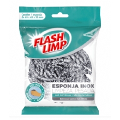 Foto ESPONJA INOX LIMPEZA PESADA FLASH LIMP