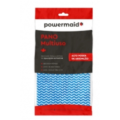 Foto PANO NAO TECIDO MULTIUSO KIT 5 PÇS AZUL POWERMAID