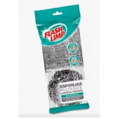 Foto CJ ESPONJAS MULTIUSO E LIMPEZA PESADA 2 PC FLASH LIMP