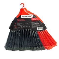 Foto VASSOURA LIMPA CANTOS TAM UNICO VERMELHO C/ CINZA POWERMAID