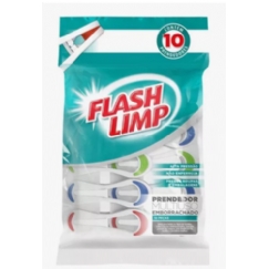 Foto PRENDEDOR MULTIUSO EMBORRACHADO 10 PC FLASH LIMP