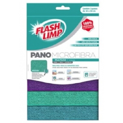 Foto PANO MICROFIBRA MULTIUSO 3 PC FLASH LIMP