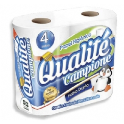 Foto PAPEL HIGIENICO DOMESTICO FD QUALITE CAMPIONE MIX 10CM X 30M 28G IPEL