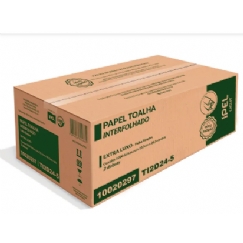 Foto PAPEL TOALHA INTERFOLHADO 2 DOBRAS FS IPEL LIGHT ELX 22,5CM X 20,5CM 24G